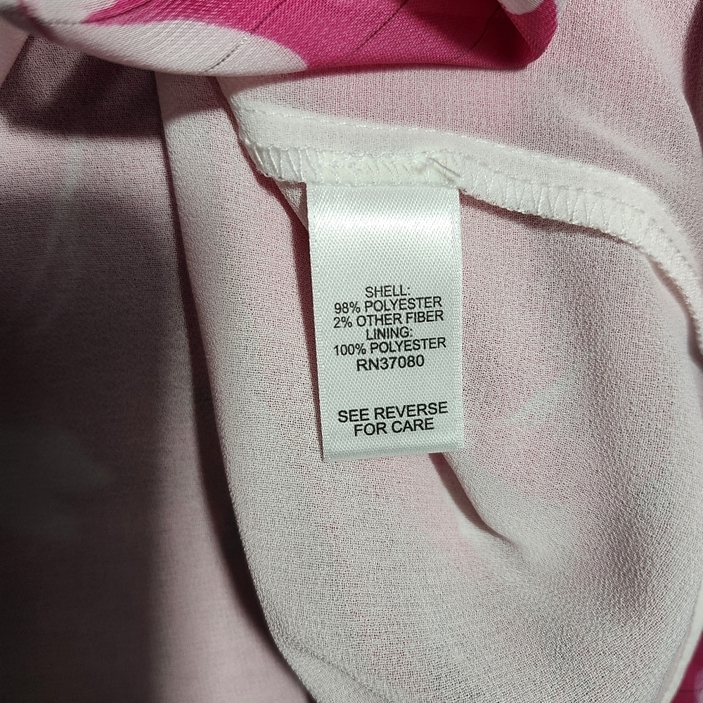 Cato women's blouse top size XL pink floral new with tags - Picture 4 of 6